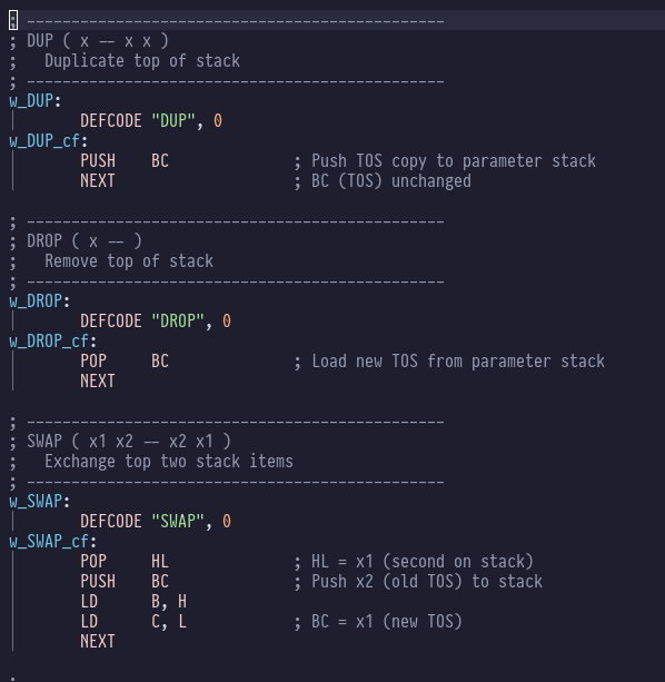 basic stack operations