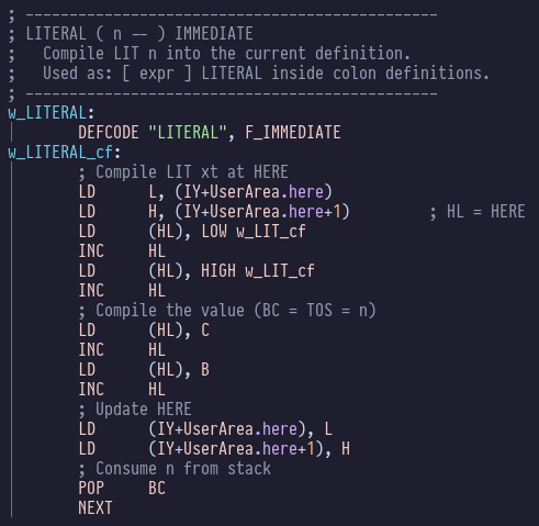 literal implementation