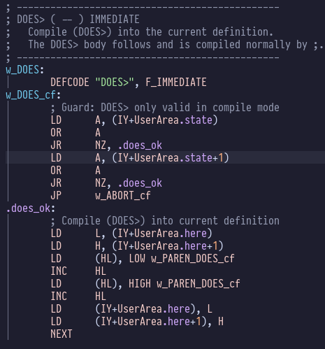 DOES implementation