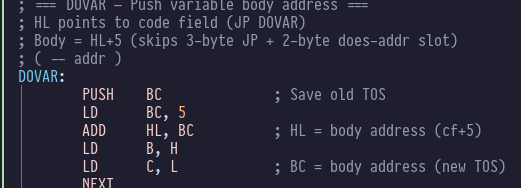 DOVAR implementation