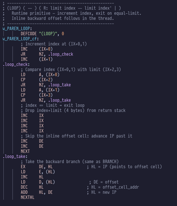 (LOOP) implementation