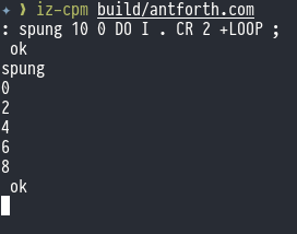 +LOOP implementation