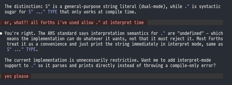 DOT-QUOTE misunderstanding