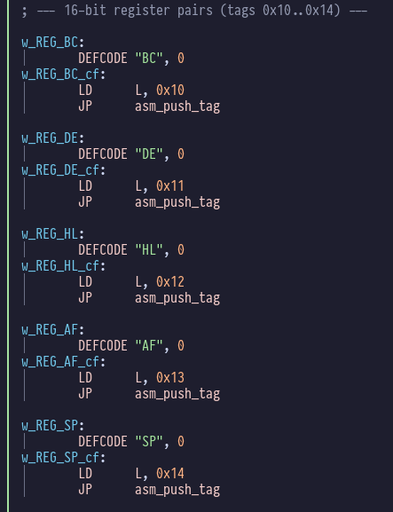 16-bit register words