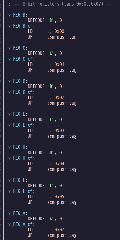 8-bit register words