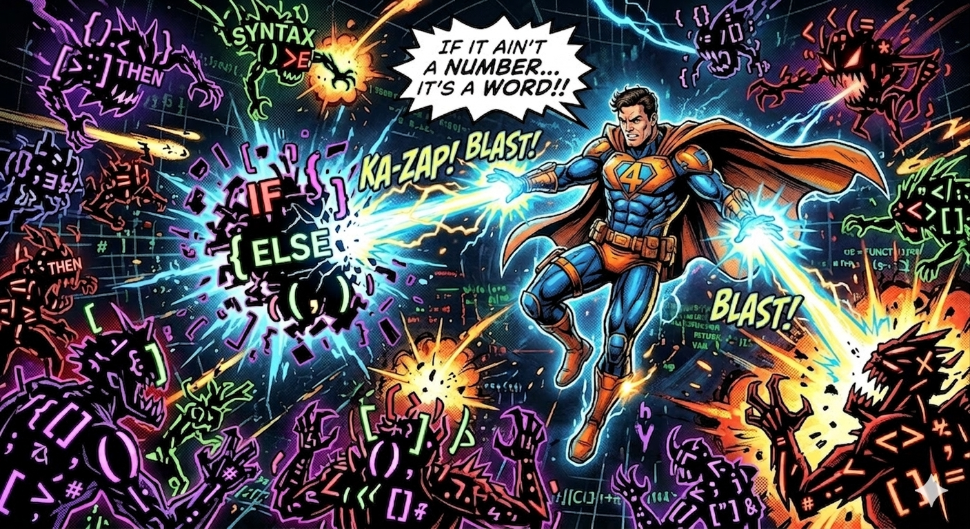 ForthMan battling syntax