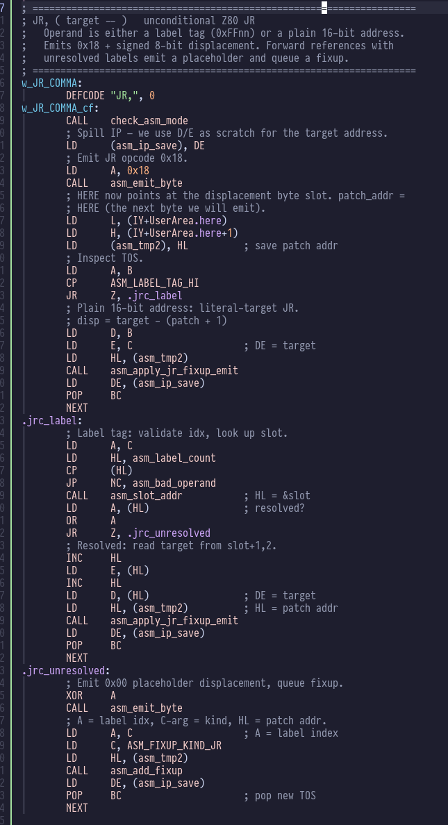 JR implementation
