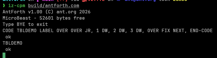 TBLDEMO example