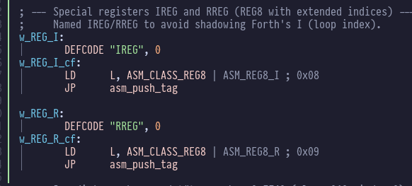 I and R registerwords