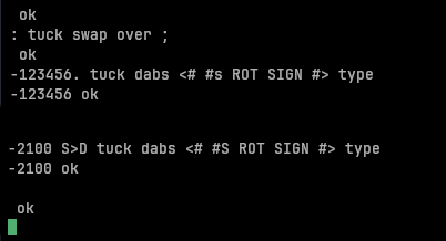 pictured numeric sign conversions