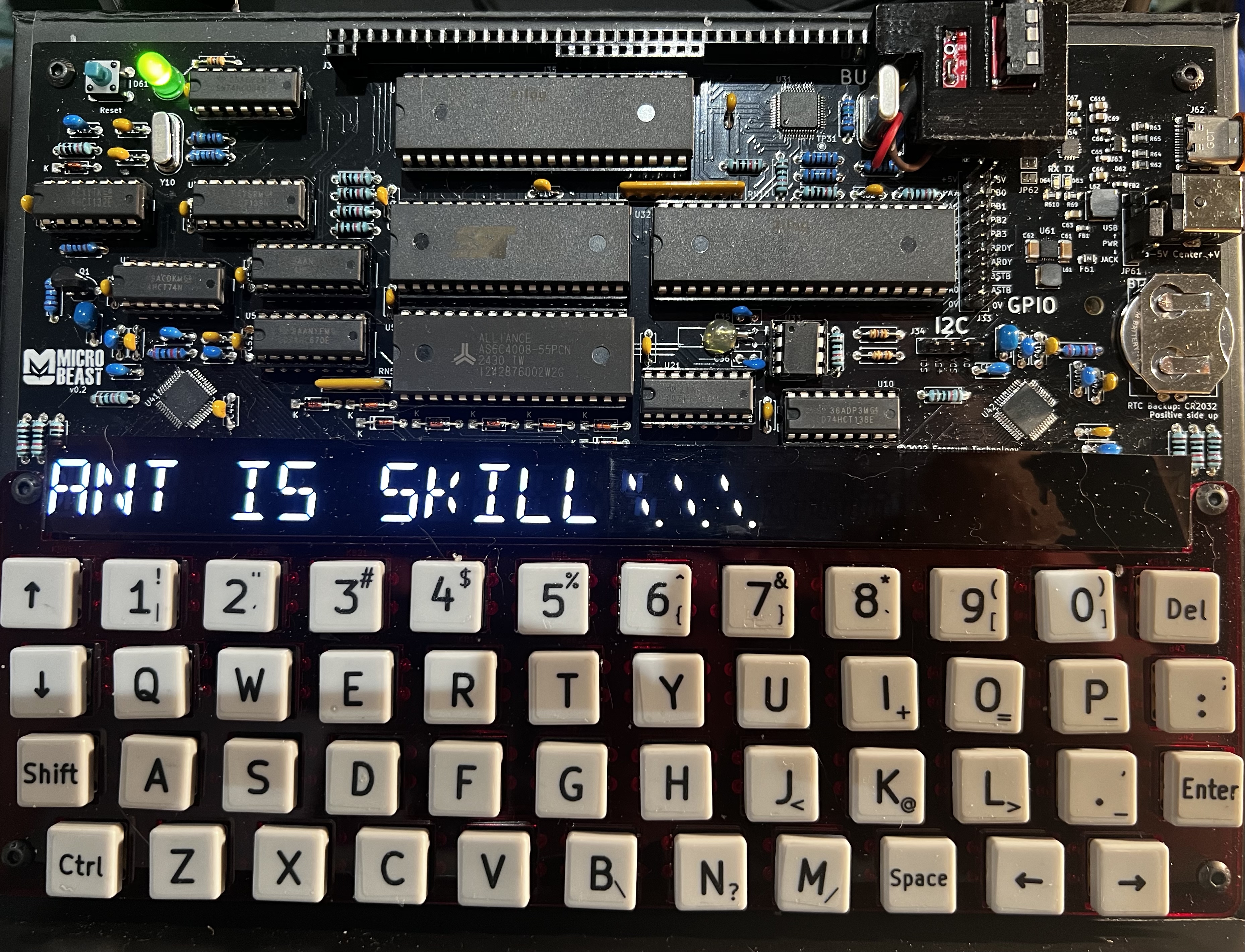MBASIC running FONTS.COM